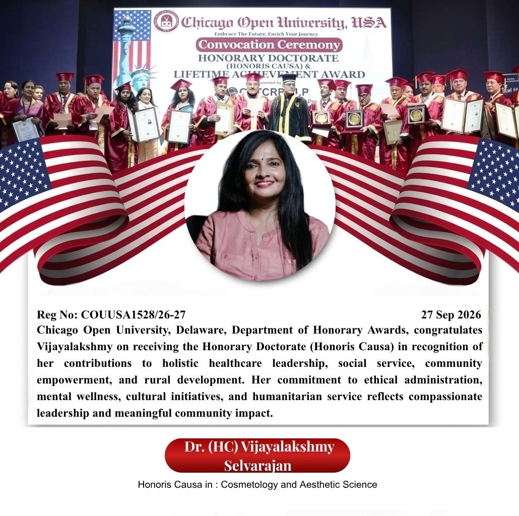 Honoris Causa Award  |  Honoris Causa Award  |  Award Ceremony — 27th September 2026