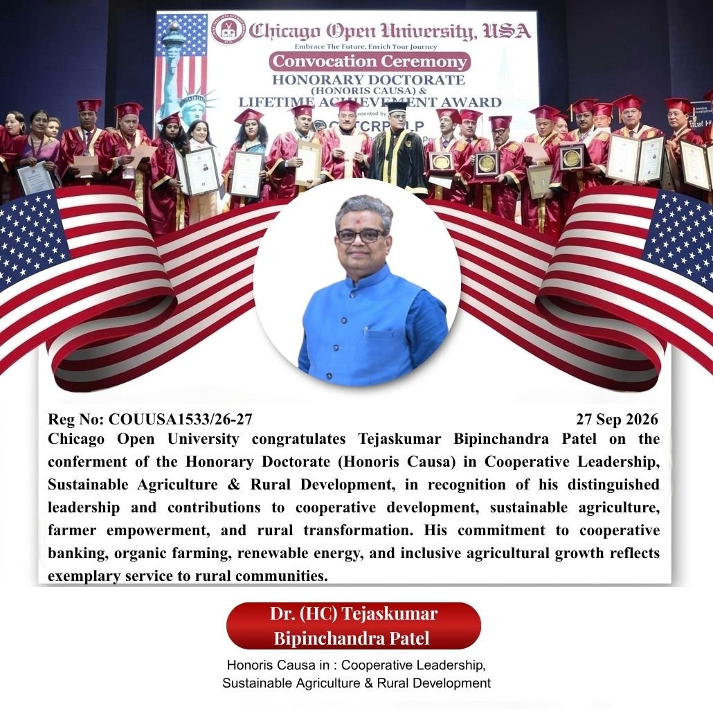 Honoris Causa Award  |  Honoris Causa Award  |  Award Ceremony — 27th September 2026