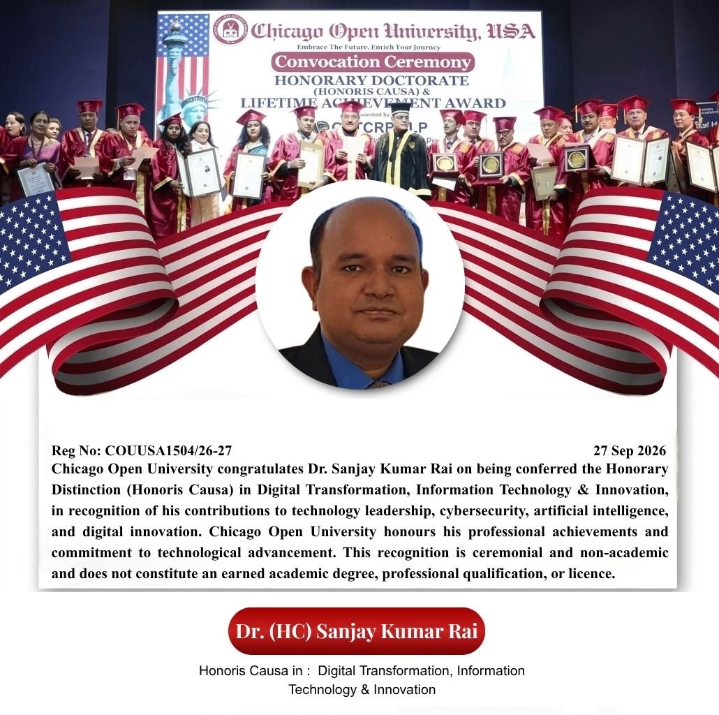 Honoris Causa Award  |  Honoris Causa Award  |  Award Ceremony — 27th September 2026