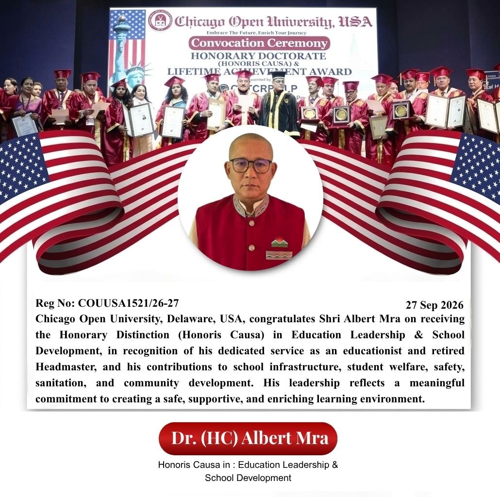 Honoris Causa Award  |  Honoris Causa Award  |  Award Ceremony — 27th September 2026