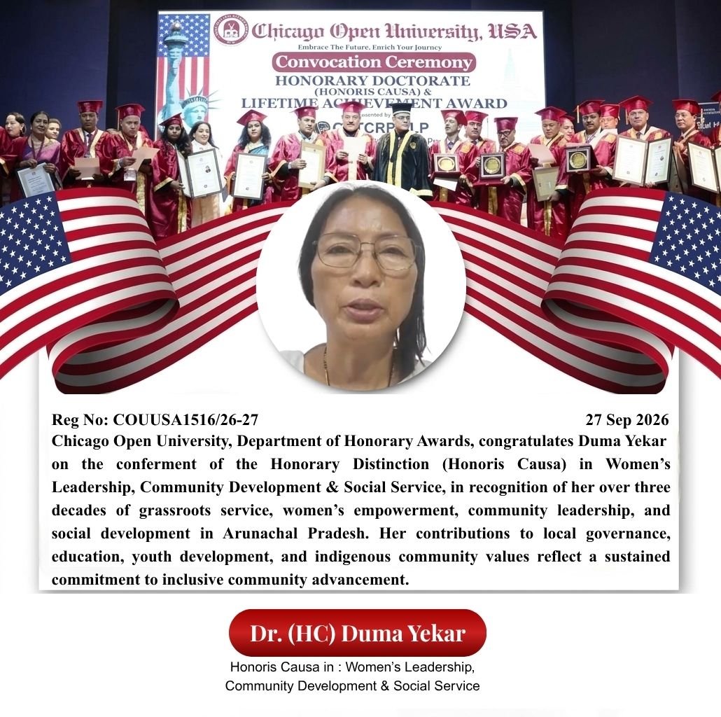 Honoris Causa Award  |  Honoris Causa Award  |  Award Ceremony — 27th September 2026