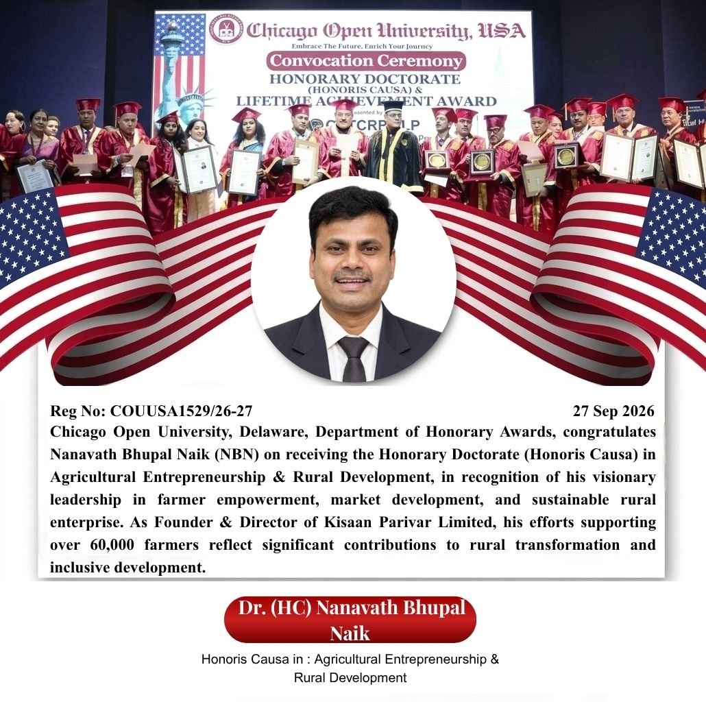 Honoris Causa Award  |  Honoris Causa Award  |  Award Ceremony — 27th September 2026