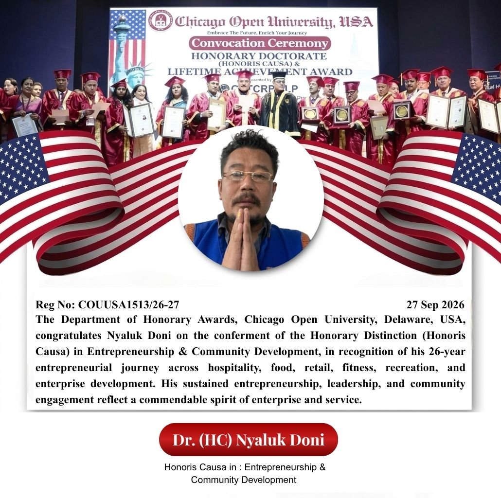 Honoris Causa Award  |  Honoris Causa Award  |  Award Ceremony — 27th September 2026