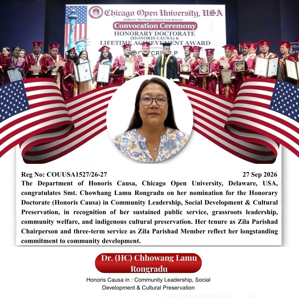 Honoris Causa Award  |  Honoris Causa Award  |  Award Ceremony — 27th September 2026
