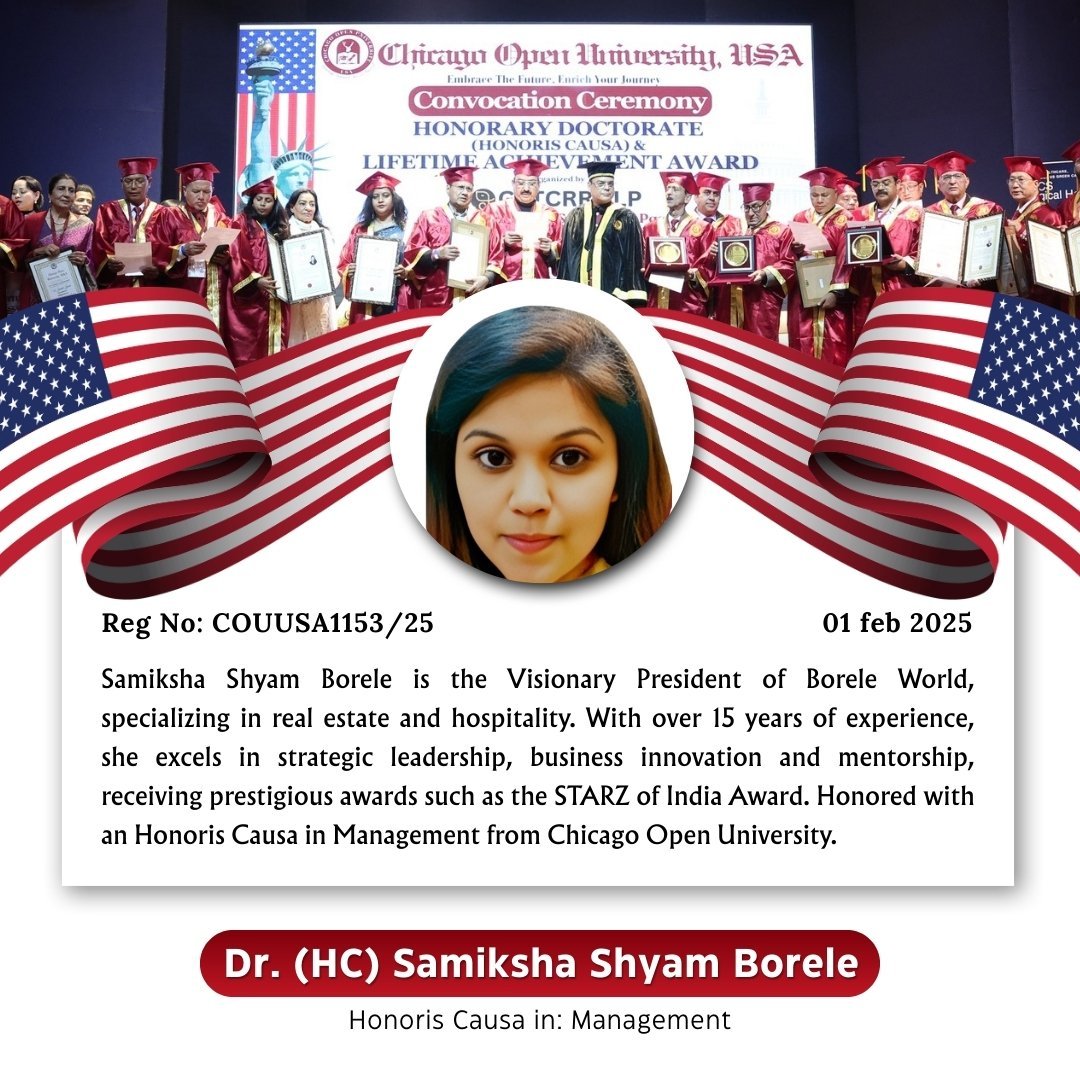 Dr. (HC) Samiksha Shyam Borele
