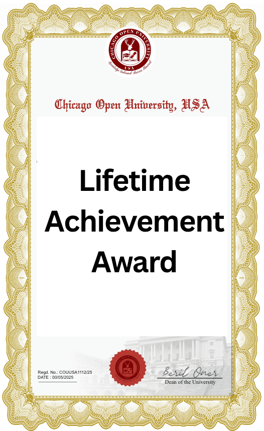 Lifetime Achievement Award Form